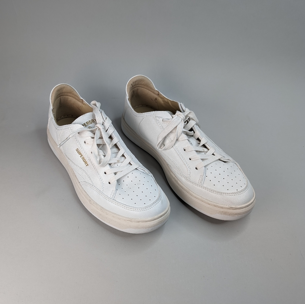 SUPERDRY Vegan Basket Low Top Trainers Shoes Size 8